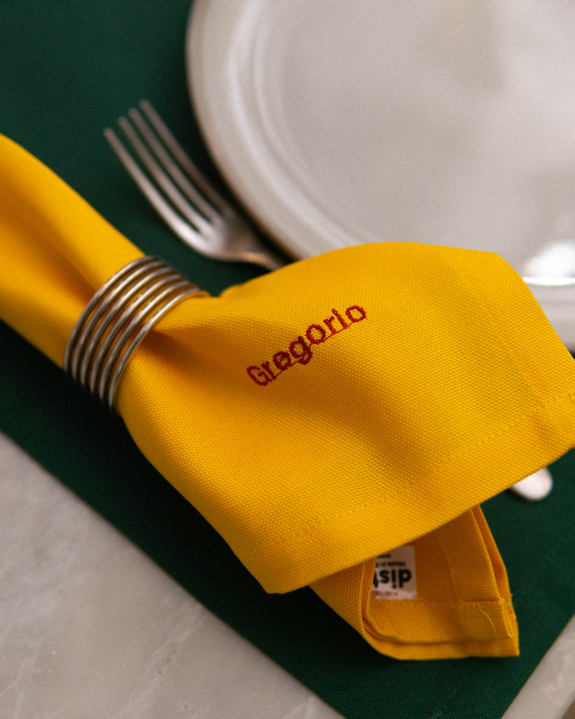 1 tovagliolo personalizzato | giallo Gregorio