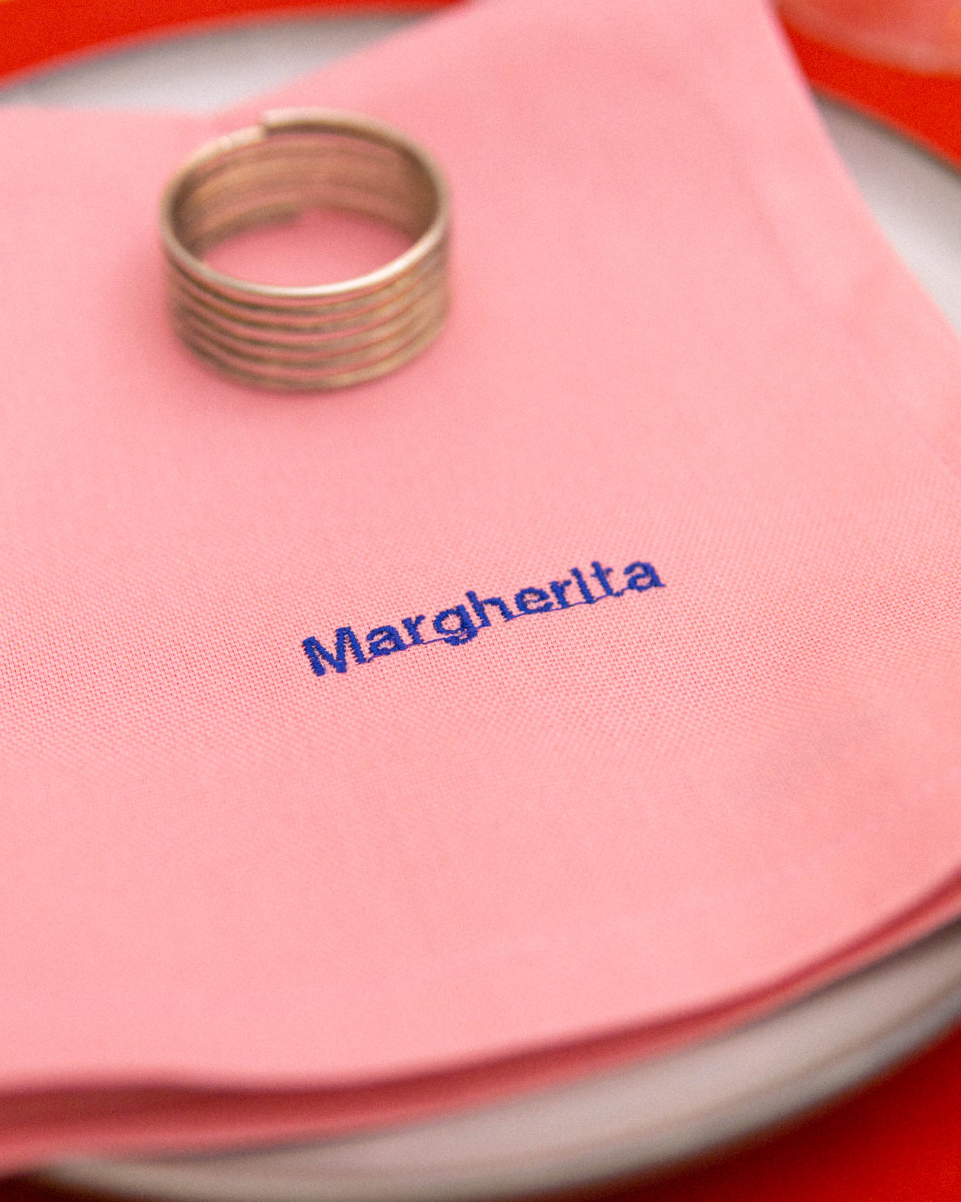 1 tovagliolo personalizzato | rosa Margherita