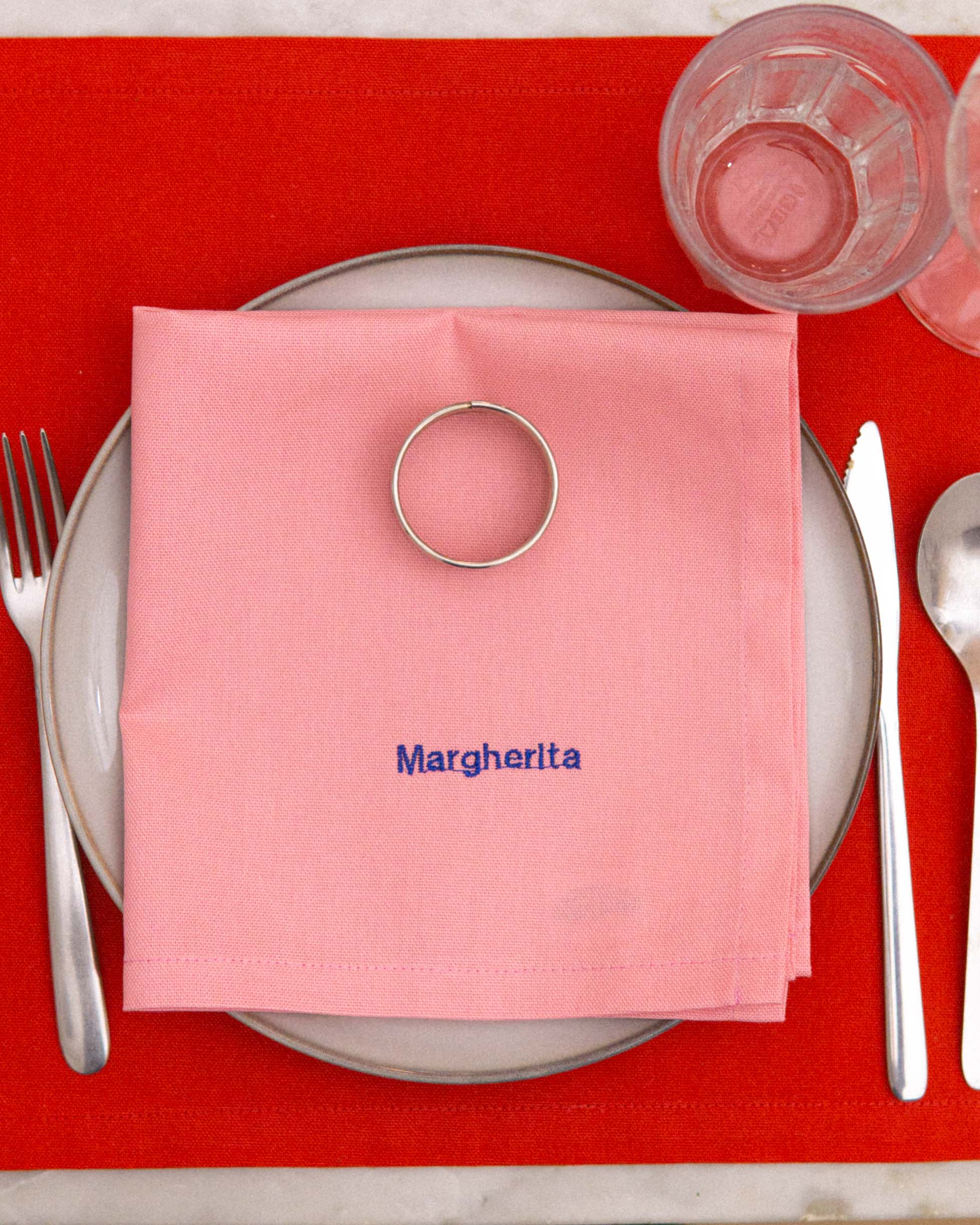 1 tovagliolo personalizzato | rosa Margherita