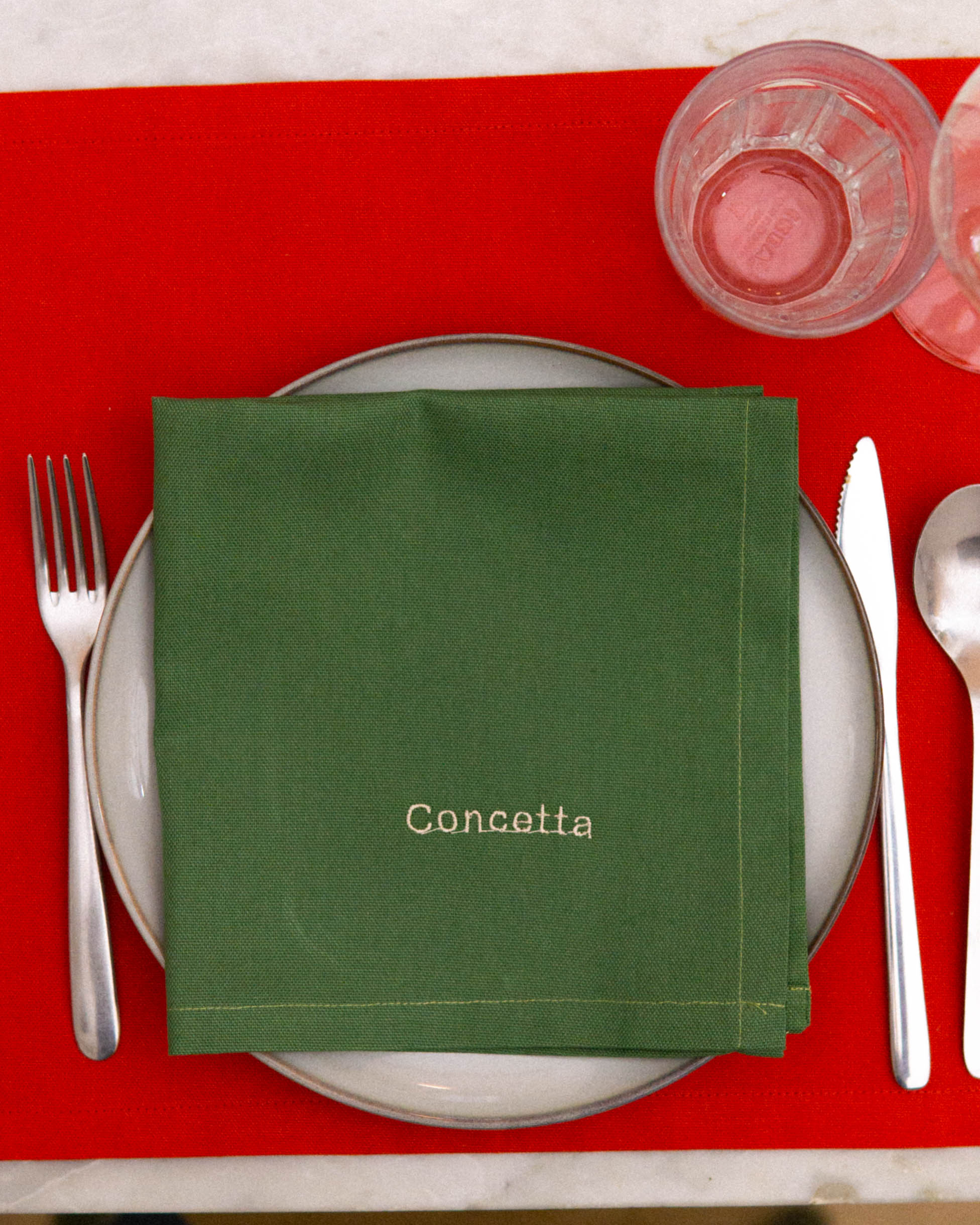 1 tovagliolo personalizzato | verde prato Concetta
