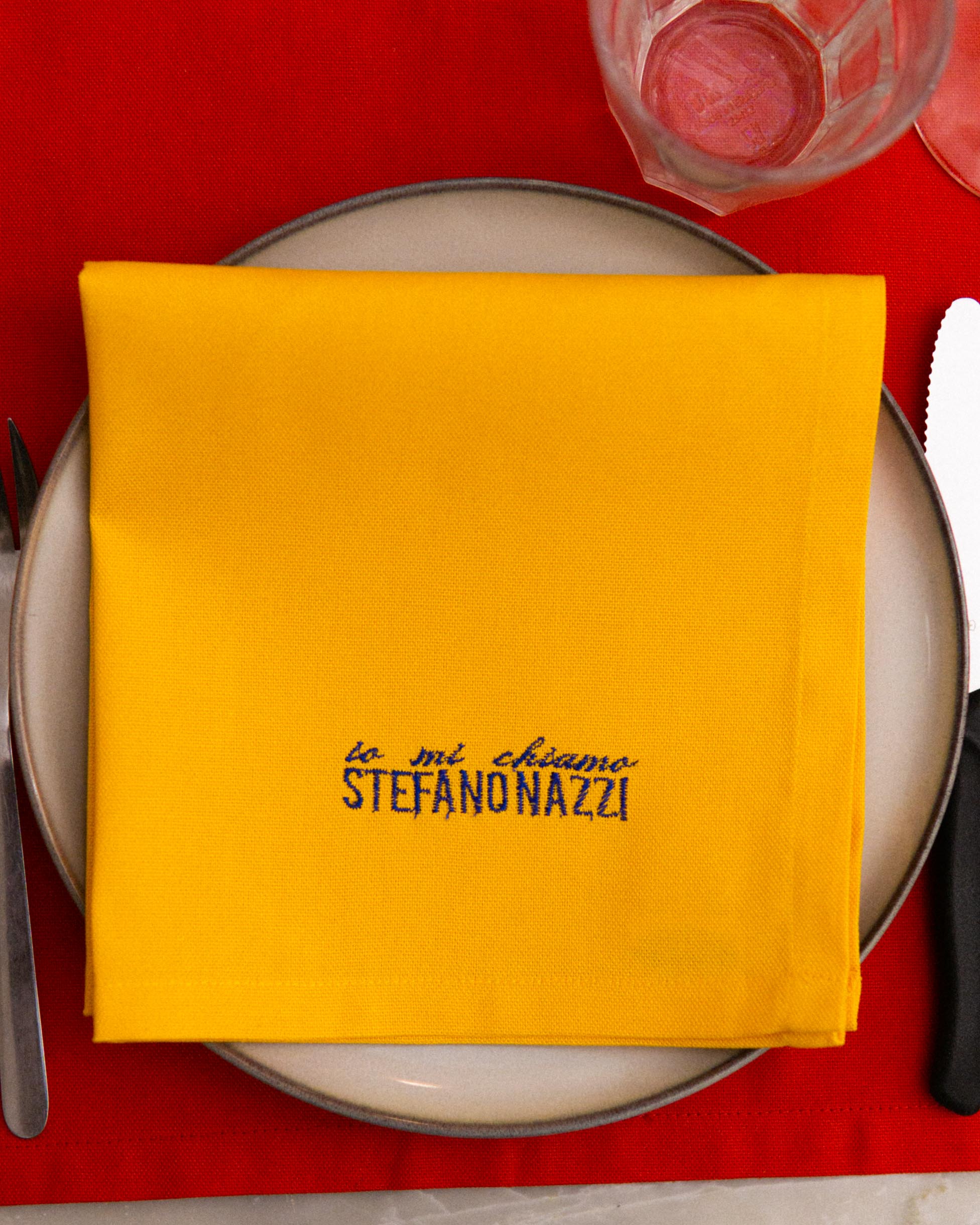 Tovagliolo "Io mi chiamo Stefano Nazzi"